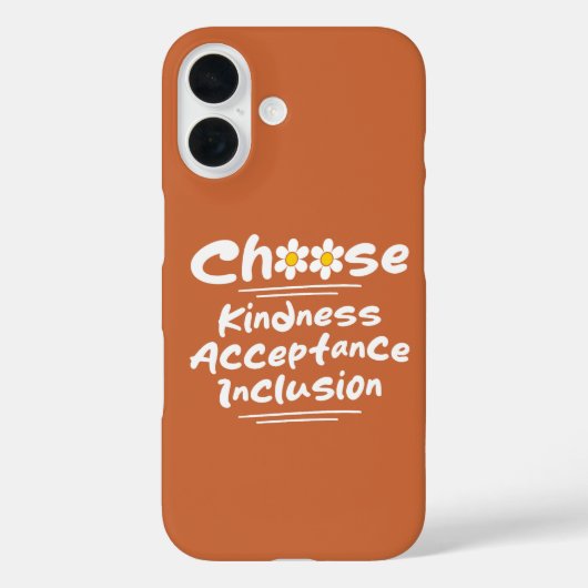 Kies Vriendelijkheid Acceptatie Inclusie Bewustzij Case-Mate iPhone Case (Achterkant)