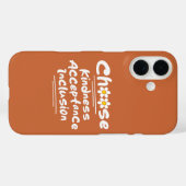 Kies Vriendelijkheid Acceptatie Inclusie Bewustzij Case-Mate iPhone Case (Achterkant (horizontaal))
