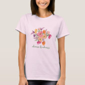 Kies Vriendelijkheid Bloemen T-shirt (Voorkant)