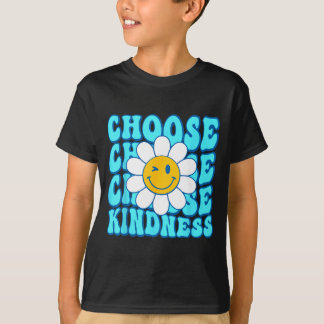 Kies vriendelijkheid glimlach gezicht inspirerende t-shirt