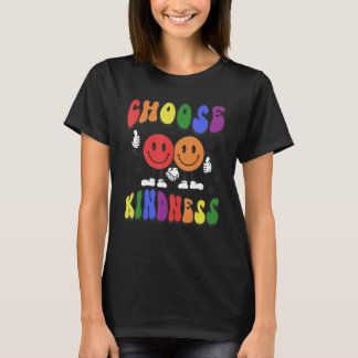 Kies Vriendelijkheid Glimlach Wees Vriendelijk Ins T-shirt