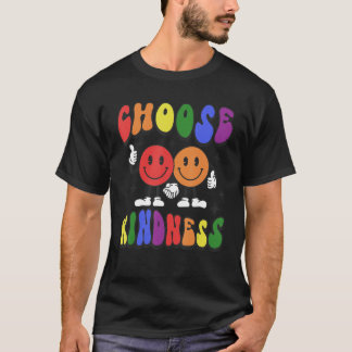 Kies Vriendelijkheid Glimlach Wees Vriendelijk Ins T-shirt