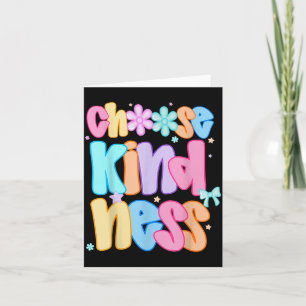 Kies Vriendelijkheid Groovy Wees Vriendelijk Inspi Kaart