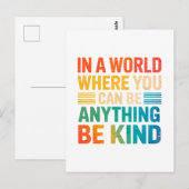 Kies vriendelijkheid - Inspirerend Briefkaart (Voorkant / Achterkant)