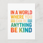 Kies vriendelijkheid - Inspirerend Briefkaart (Voorkant)