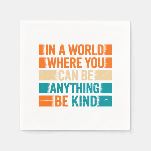 Kies vriendelijkheid - Inspirerend typografie Servet (Voorkant)