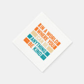 Kies vriendelijkheid - Inspirerend typografie Servet (Hoek)