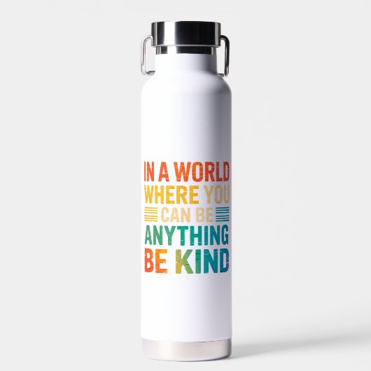 Kies vriendelijkheid - Inspirerend Waterfles (Voorkant)