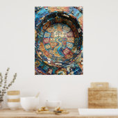 Kies Vriendelijkheid Inspirerende Mandala Bevestig Poster (Keuken)