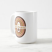 Kies vriendelijkheid, maak de wereld een vriendeli koffiemok (Voorkant links)