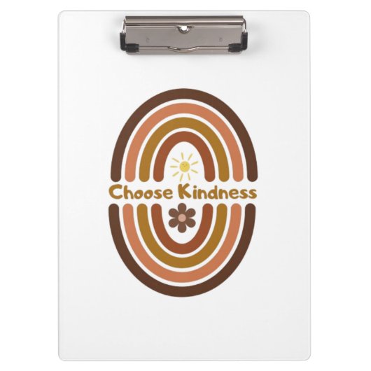 Kies vriendelijkheid, maak de wereld vriendelijker klembord (Voorkant)