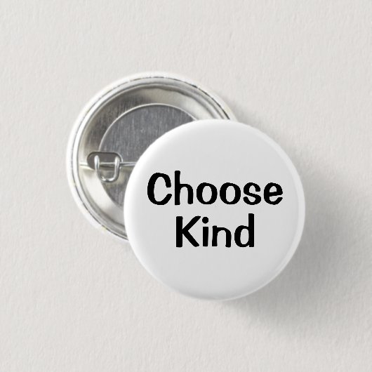 Kies Vriendelijkheid | Motivatie Knop Ronde Button 3,2 Cm (Voorkant /achterkant)