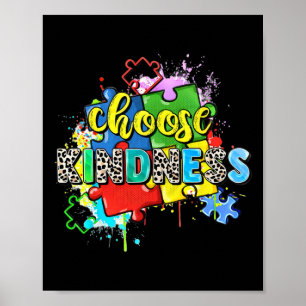 Kies Vriendelijkheid Puzzel Wereld Autisme Accepta Poster