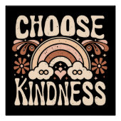 Kies vriendelijkheid regenboog perfect poster (Voorkant)