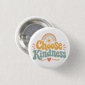 Kies Vriendelijkheid Ronde Button 3,2 Cm (Voorkant /achterkant)