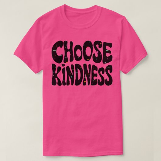 kies vriendelijkheid t-shirt (Design voorkant)