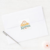 Kies Vriendelijkheid Vierkante Sticker (Envelop)