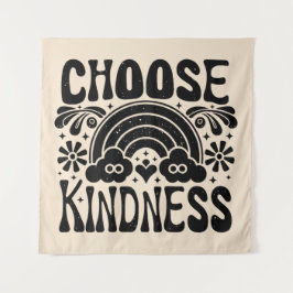 Kies vriendelijkheid  wandkleed