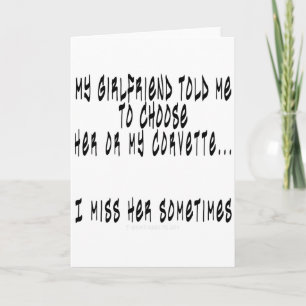 Kies Vriendin of Corvette Kaart