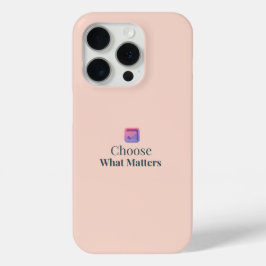 Kies Wat Ertoe Doet Minimaal Motiverende iPhone Ho 15 Pro Case