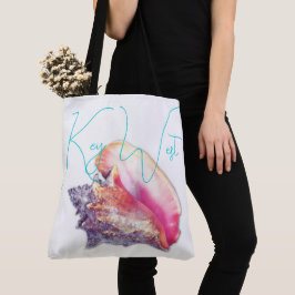 Kies West Florida Roze Conch Schelp Tote Bag