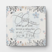 Kies wie u dient - Joshua 24:15 Fotoplaat (Voorkant)