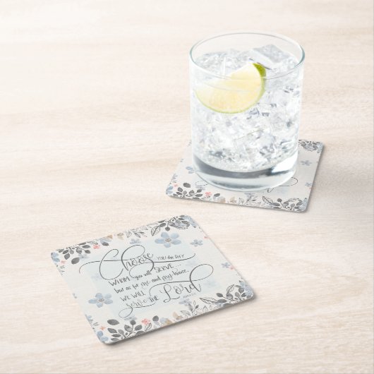 Kies wie u dient - Joshua 24:15 Kartonnen Onderzetters (Insitu)