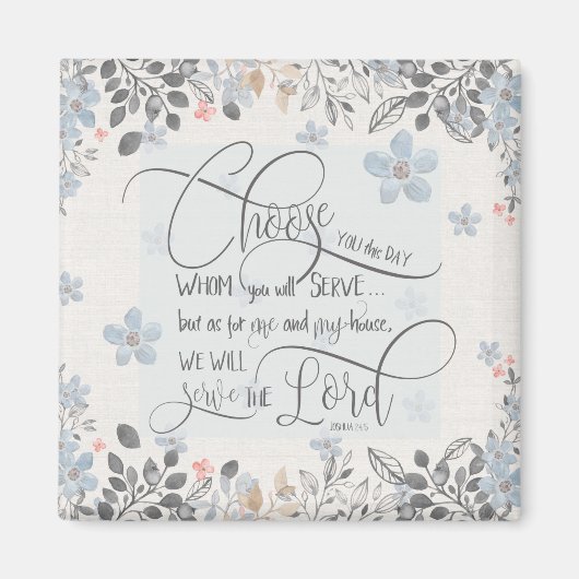 Kies wie u dient - Joshua 24:15 Magneet (Voorkant)