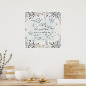 Kies wie u dient - Joshua 24:15 Poster (Keuken)