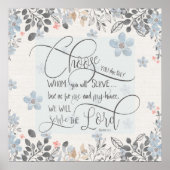 Kies wie u dient - Joshua 24:15 Poster (Voorkant)