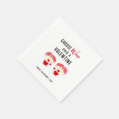 Kies wijn boven een Valentijn Galentines Day Party Servet (Hoek)