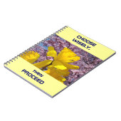 KIES WIJZIG en GA VOORT schriften Notitieboek (Linkerzijde)