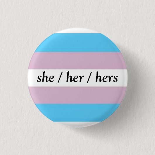 Kies Yer Pronoun-knoppen Ronde Button 3,2 Cm (Voorkant)