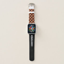 KIES YR COLOR Persoonlijk Basketball met naam Apple Horlogebandje
