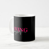 Kies Zelfliefde Mijzelf Liefhebben Roze Wit Koffiemok (Voorkant links)
