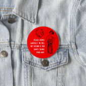 Kies zorgvuldig 3 inch ronde button 7,6 cm (In situ)