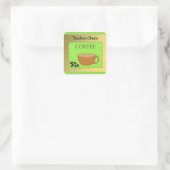 Kieskeurig Koffiebord van de Leraar Vierkante Sticker (Tas)