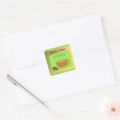 Kieskeurig Koffiebord van de Leraar Vierkante Sticker (Envelop)