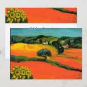 KIESLANDSCAPE, blauw groen geel sinaasappel Kaart (Voorkant / Achterkant)