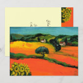 KIESLANDSCAPE, blauw groen geel sinaasappel Kaart (Voorkant / Achterkant)