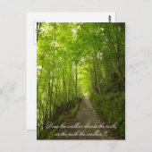 Kiest de leurder de weg? Briefkaart (Voorkant / Achterkant)