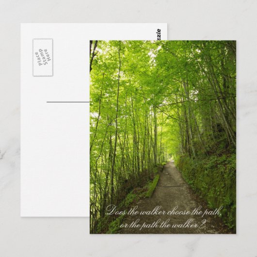 Kiest de leurder de weg? Briefkaart (Voorkant / Achterkant)