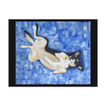 Kietel mijn buik kelpie hond ontwerp