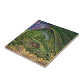 Kietel nooit een slapende draak 6x6 keramische Teg Tegeltje (Zijkant)