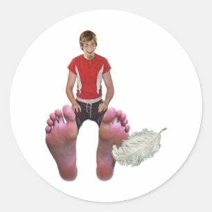 Kietel ook mijn voeten ronde sticker