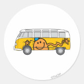 kietelbus ronde sticker (Voorkant)
