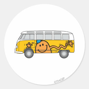 kietelbus ronde sticker