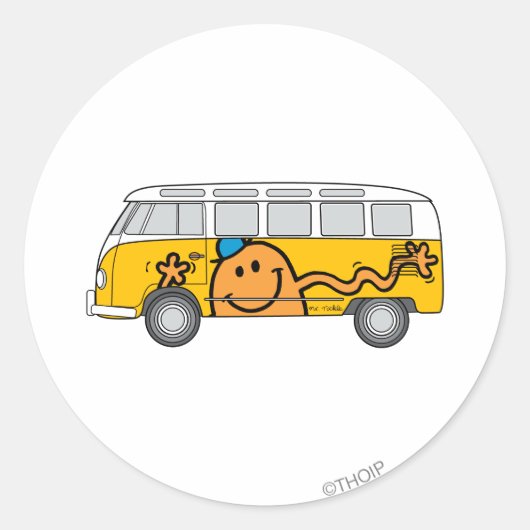 kietelbus ronde sticker (Voorkant)