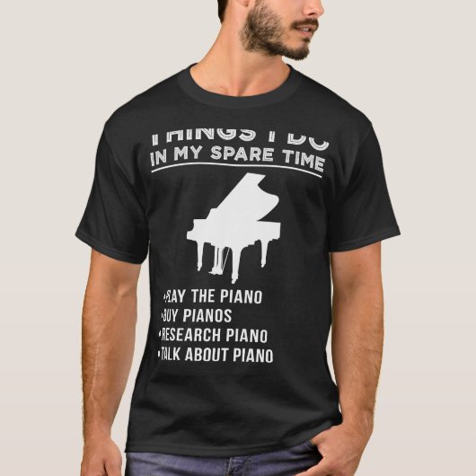 Kietelen van de Ivoren: Omarm Piano's Harmonieuze T-shirt (Voorkant)