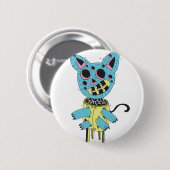 kietelkat ronde button 5,7 cm (Voorkant /achterkant)